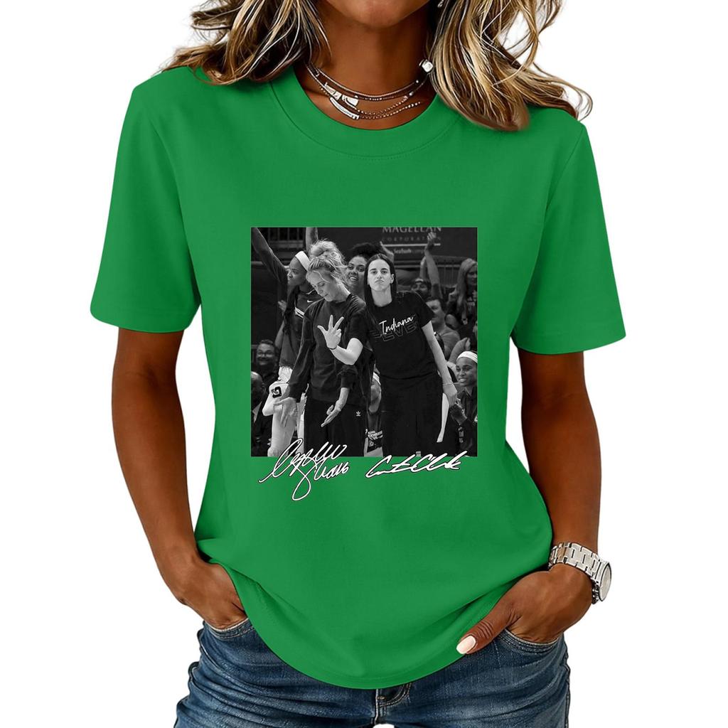Unisex Casual Letter Print Neck Short Sleeve T-Shirt for Everyday Wear