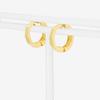 ESTELLE [Official] Women's Silver Earrings with Yellow Gold Plated Cubic Zirconia (Product Code: 0776-0071-0000-0000)
