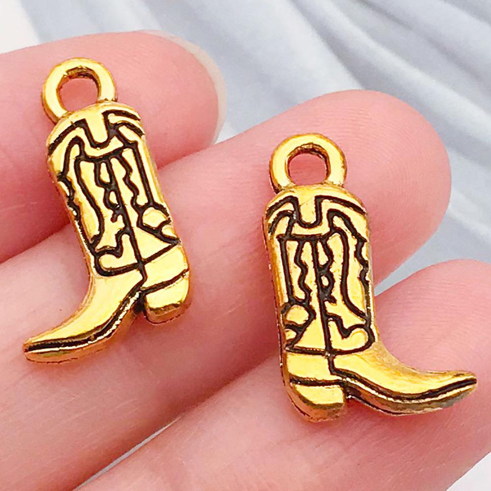 Cross-border Cowboy Western Bracelet: Horseshoe, Hat, Cactus Alloy Pendants for DIY Jewelry.