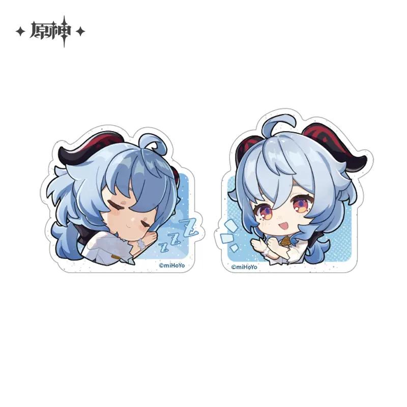 Sunsyea Genshin Impact Offizielles Merch miHoYo Original Authentisch Themenreihe Abzeichen Acryl Ständer Clip Ganyu Shenhe