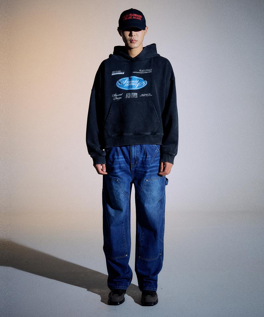 SLOWACID Dart Carpenter Denim Pants [Blue]