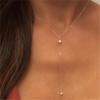 Fashionable Women's Chain Jewelry Necklace Adornment Featuring Imitation Pearls Beads For Special Occasions