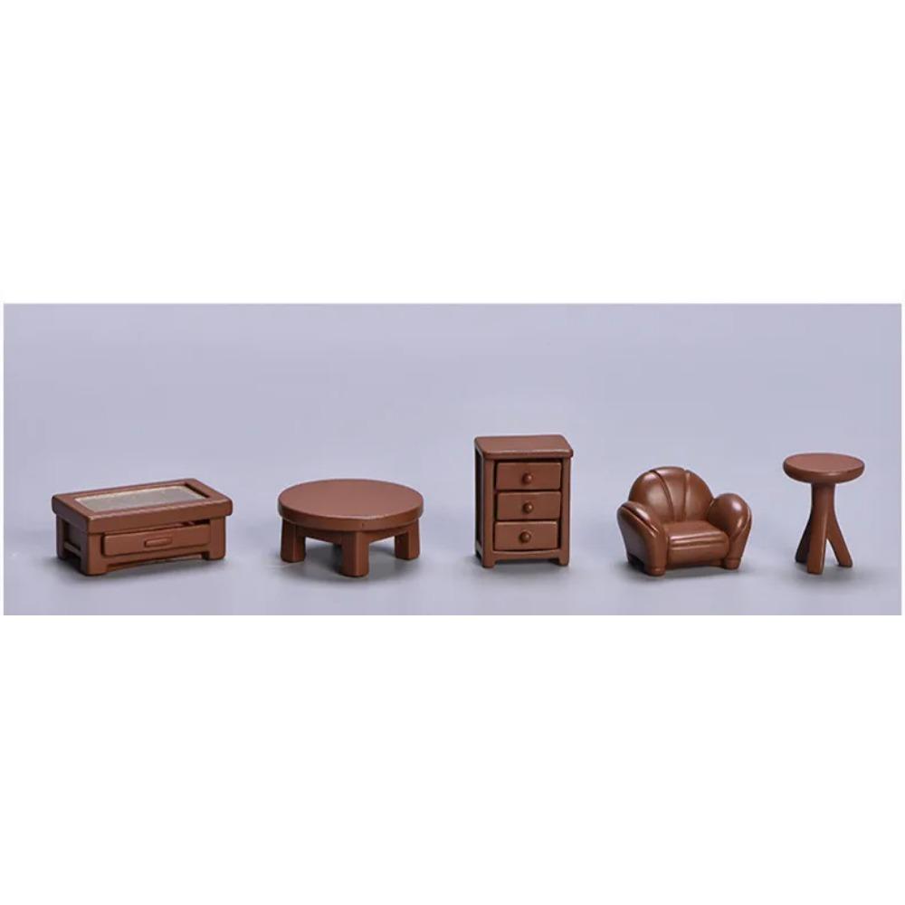 

Статуэтки Миниатюрные Имитированные Ретро Мебель Диван Прикроватный Столик Кошка Микро Пейзаж Украшения Для Украшения Дома Декор Комнаты