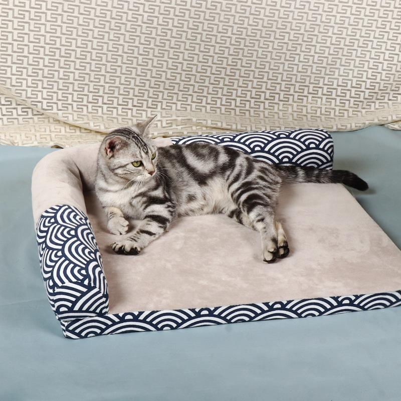 All-Season Removable & Washable Pet Sofa Bed: Cat & Dog Nest