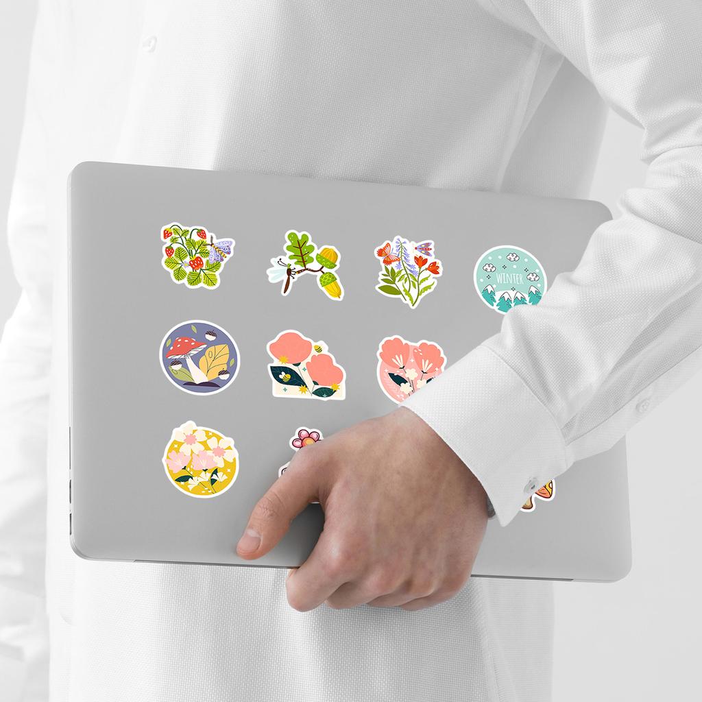 50 Pieces of Nature Protection Graffiti Stickers Creative Charity Promotion Stickers Mobile Phone Computer Waterproof Decorative Stickers