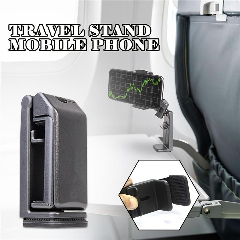 Foldable Adjustable Airplane Phone Holder Stand  Portable Travel Desk for Flight Train and Car Seats Rotatable Phone Stand