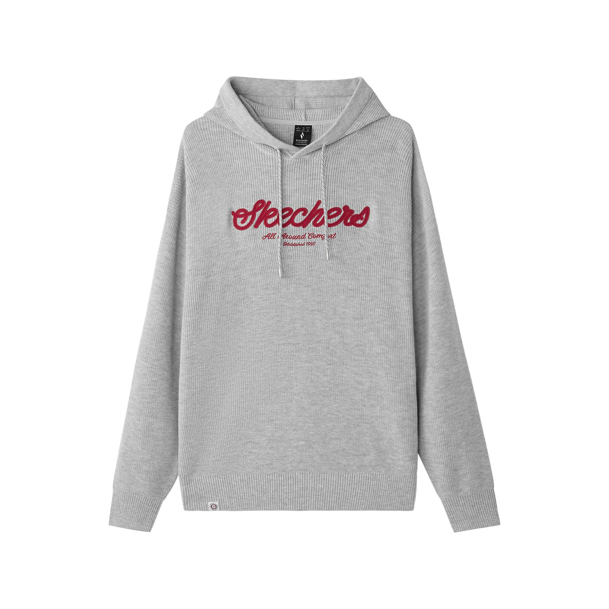 Skechers New Year Series Sports Lifestyle Fashion Versatile Hooded Embroidered Pullover Sweatshirt Unisex sweatshirt L125U005-0248 L