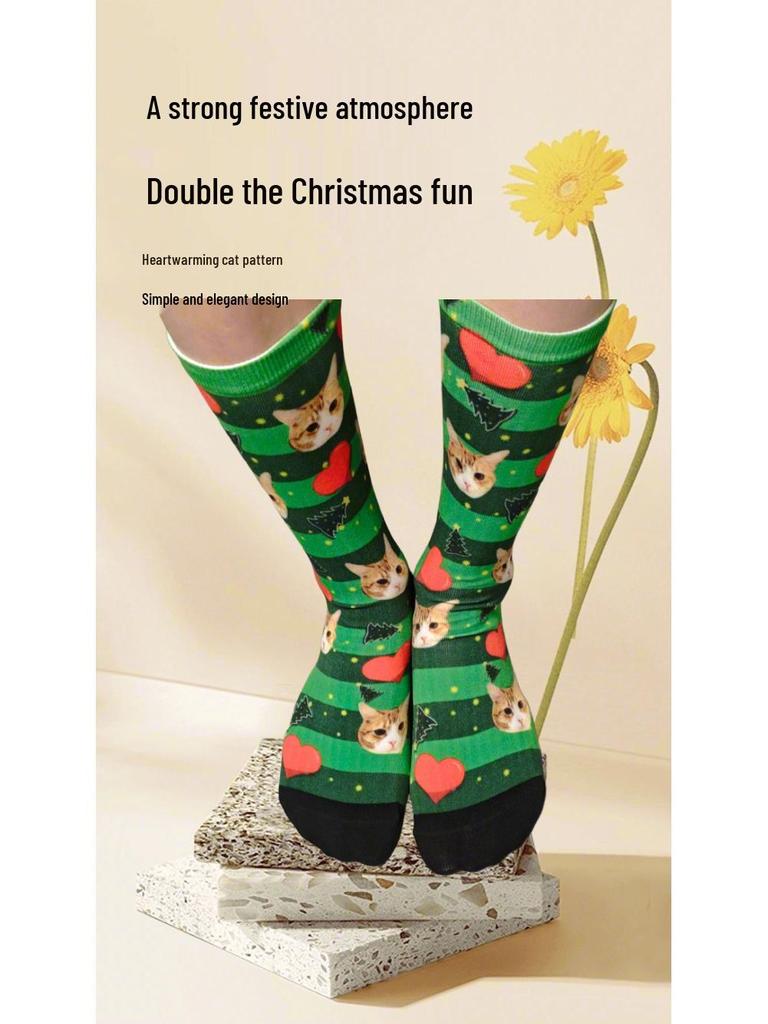 Versatile European & American 360 Print Pet Socks - Perfect for Mother's Day, Father's Day, or Christmas Gifts.