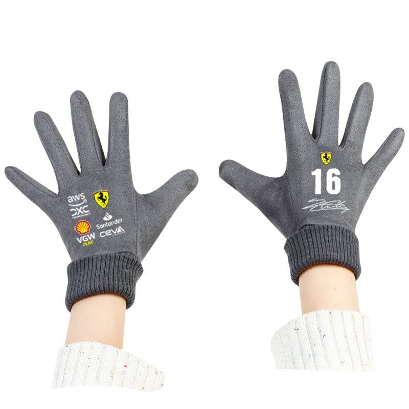 Neue F1 Ferrari Rennteam Touchscreen-Handschuhe Separate Finger Cycling Warmer Handschuh Für Ferrari F430 488 458 FF F12berlinetta