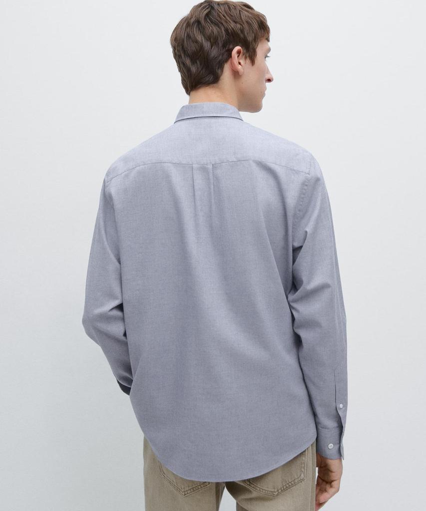 Masimodutti Regular Fit Melange Cotton Shirt