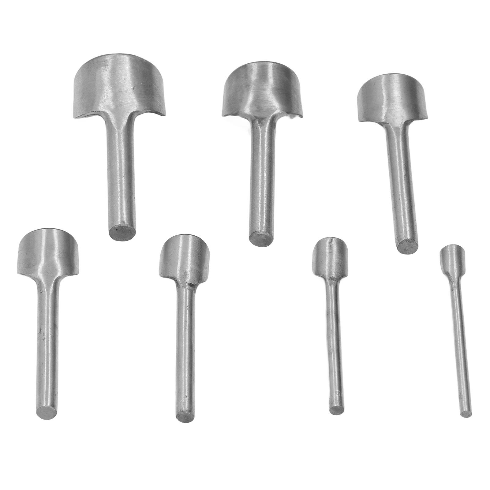 

7 шт. Полукруглые вырубные пуансоны типа C для вырубки концов ремней из кожи для рукоделия 1040мм