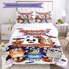 Bluey 72 Customize Your Name Bedding Set Breathable Duvet Cover with Pillowcases Home Decoration Birthday Gift