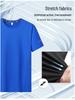 Quick-Dry Men's Plus Size Round Neck Short Sleeve T-Shirt (L-9XL) - Thin Summer Top, Fits Up To 300 Jin