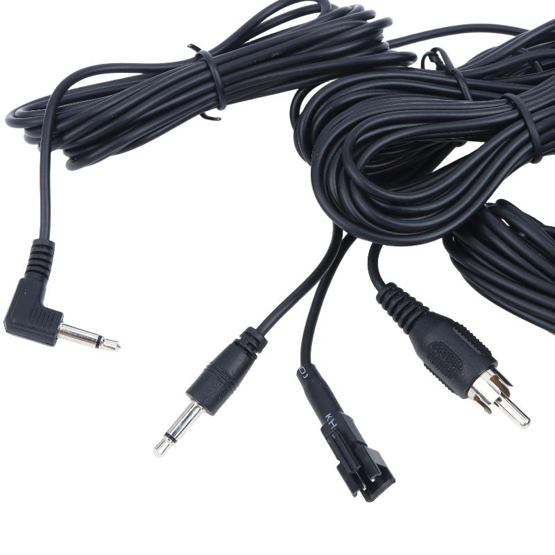 External Wired Car Microphone Cable Paste Mount High Sensitivity Pickup Mic for Car Stereo System