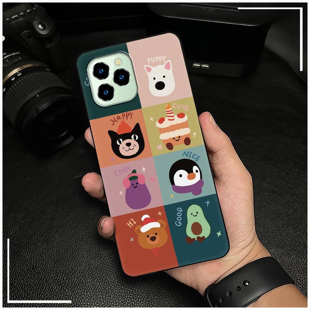 Cartoon Phone Pouch Phone Case For Oukitel C21 Pro Protective Cute Animals Shockproof Anti-dust Graffiti Durable TPU