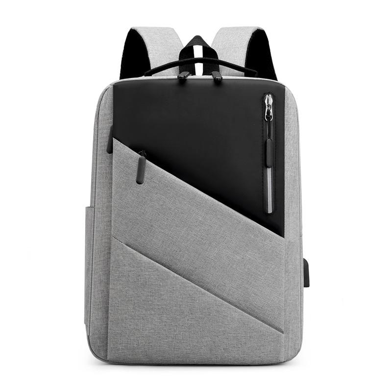 New backpack men's business computer bag USB charging student leisure backpack school bag