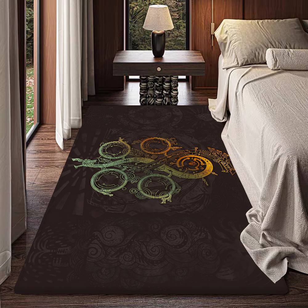 Monster Hunter Fashion Room Mats Retro Multiple Choice Living Room Kitchen Rug Non-Slip Welcome Rug