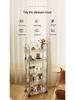 Clear Acrylic Mobile Snack and Storage Rack: Multi-layer, Small, Floor-Standing for Living Room or Bathroom