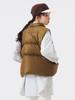 Beams Boy Women's Reversible Down Vest, Brown Free