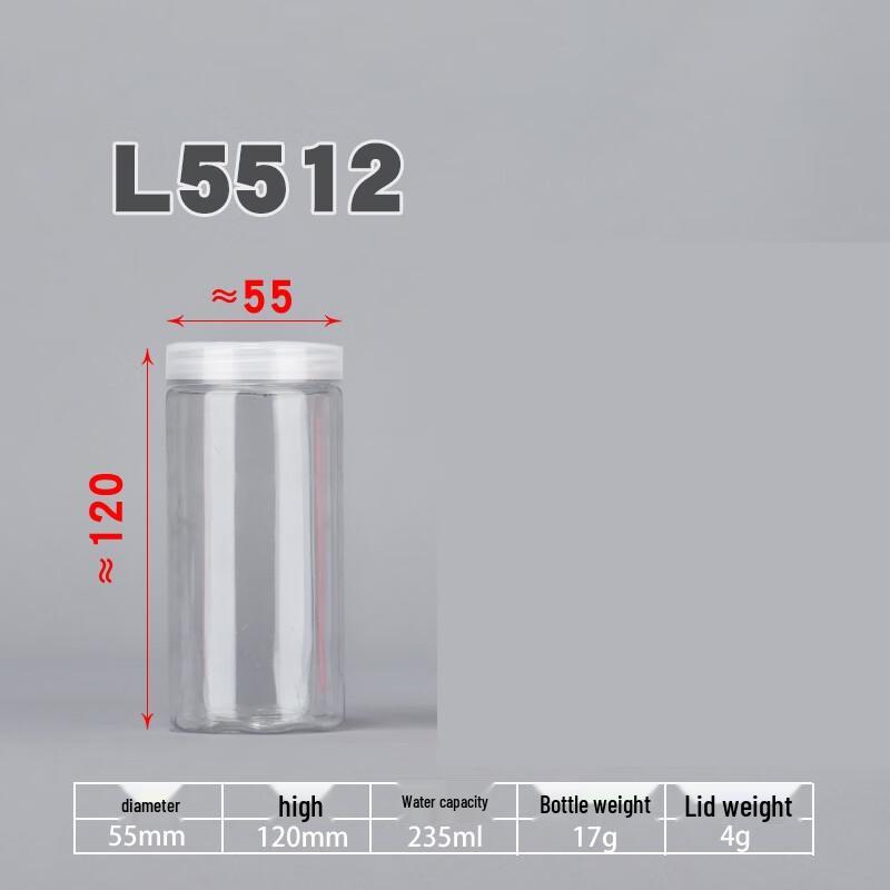 Yunrui Transparent Round Plastic Storage Jar