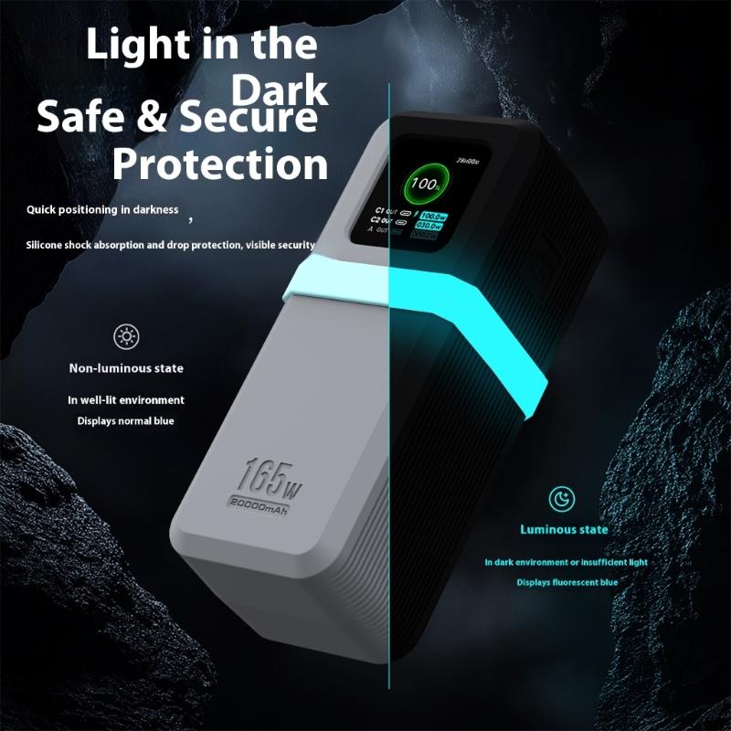 Flexible Silicone Protective Cover For 165W Charging Adapter Case with Cable Dustproof Easy Installation Case