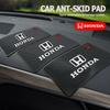 1Pcs Car Logo Non Slip Mat Auto Dashboard Sticky PVC Pads For Civic Fit Jazz Accord Pilot CRV Odyssey Passport City Shuttl