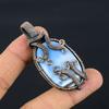 Owyhee Opal Pendant, 999 Copper Wire Wrapped Jewelry, Gemstone Pendant, Gift For Her Handmade Dainty Jewelry