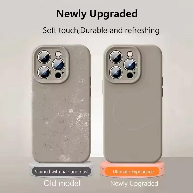 High Quality Liquid Soft Silicone For Magsafe Wireless Charge Magnetic Case For iPhone 17 16 15 14 13 12 11 Pro Max 16E Cover