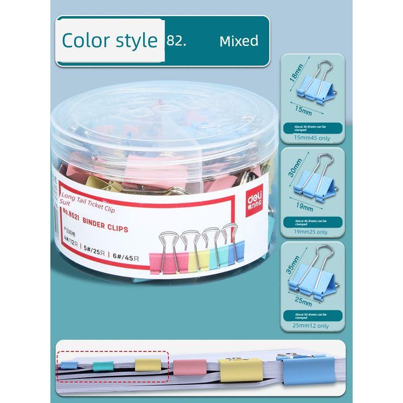 Tail Clip Stationery Metal Strong Multicolor, Large Journal Book Bill Book Fixed Tail Clamp Good-looking Ticket Tail Fishtail Phoenix Tail Iron Clamp