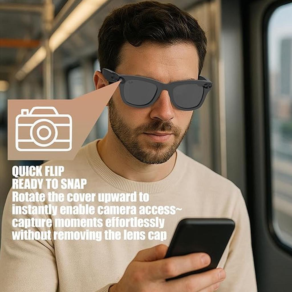 Smart Glasses LED Light Blocking Stickers Fit for Meta Sliding Reusable Adhesive Eyeglass Camera Cover