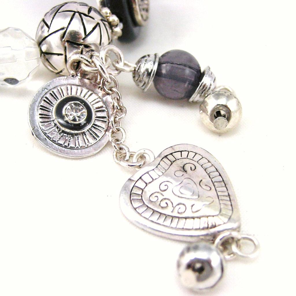 Les Trésors De Lily [F4237] - Black 'Babouchka' Designer Bracelet
