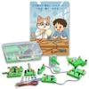 AZ-FRONT Science Experiment Kit: Electrical Circuit, Miniature Light Bulb, LED, Motor, Electromagnet, Hand-Crank Generator. Supervised by a Former Tut