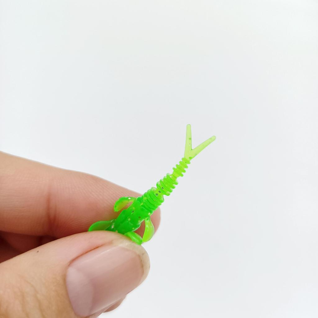 DUODUOYU 10PCS TPE Floating Mini Worm Soft Fishing Lures 0.35g/40mm Jig Wobblers Silicone Artificial Baits Bass Fishing Tackle