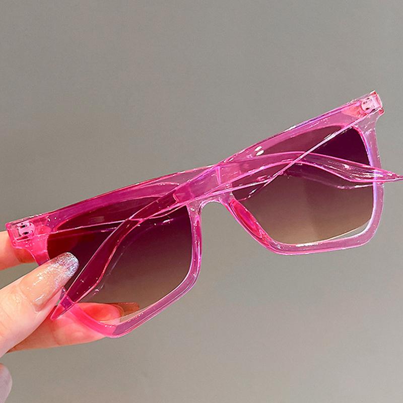 Y2K Irregular Cat Eye Sunglasses Women Men Vintage Luxury Designer Punk Pink Colorful Rivet Shades