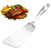Fish Frying Spatula In Stainless Steel Oil Filtering Design for Cooking Meat and Fish Soft Grip Handle for Easy Use