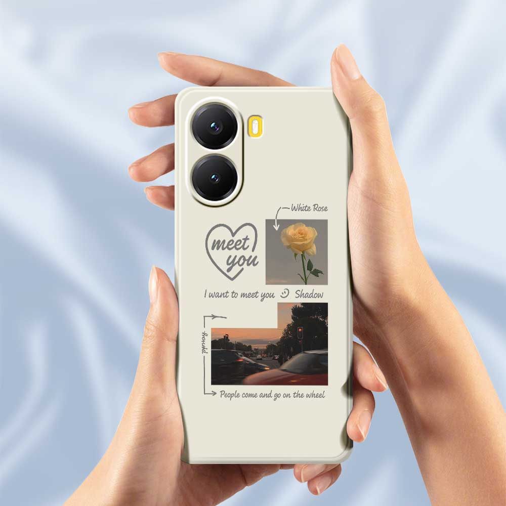 For Xiaomi Redmi Turbo 4 5G/Poco X7 Pro 5G Case Meet You Photo Pattern Printing Straight Edge TPU Phone Back Cover