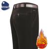 Calças Masculinas de Veludo Cotelê Grosso para Outono/Inverno - Casual Solto para Meia-Idade e Idosos.