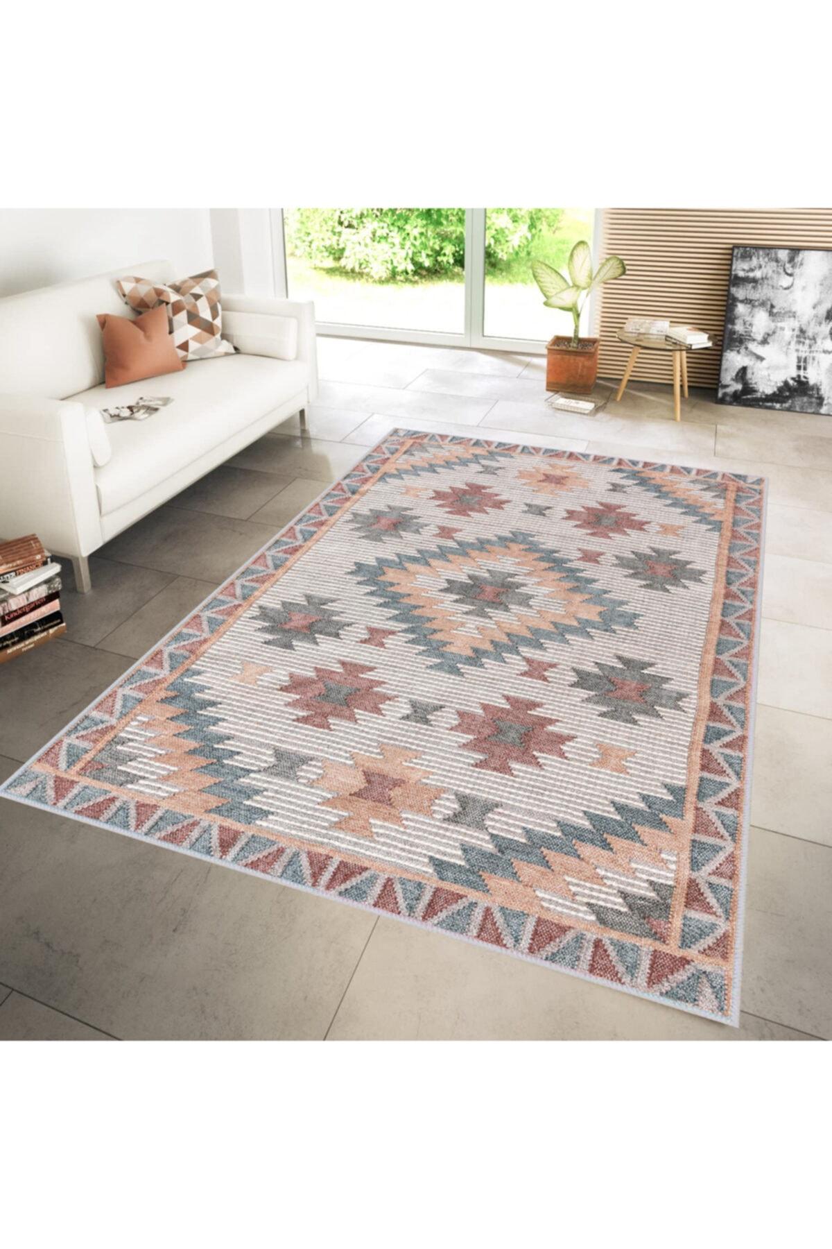 

Моющийся ковер с принтом Rovigo Home RVG1231 50x80 синий