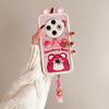 KEYSION Cute Ear 3D Cartoon Case for TECNO Spark 30C with Bracelet Soft Silicone Shockproof Phone Cover for TECNO Spark 30C