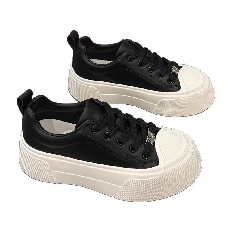 Soft sole heightening little white shoes women's 2025 new popular versatile spring and autumn breathable thin casual sports board shoes women