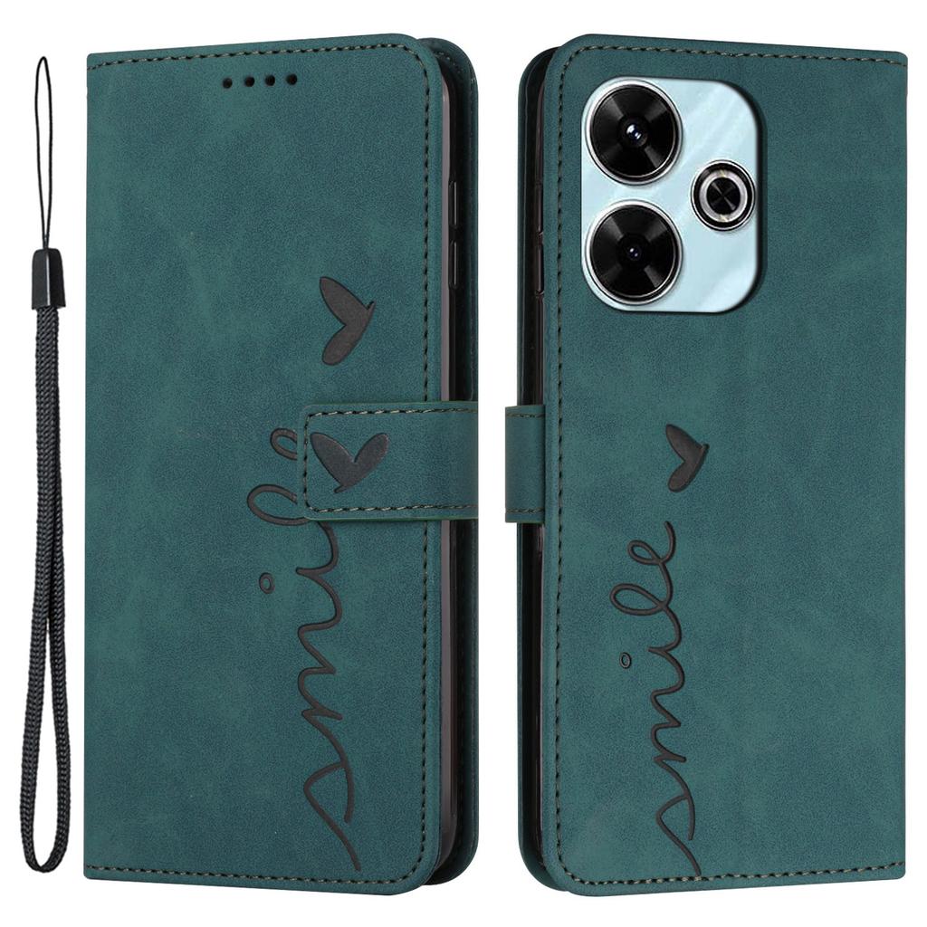 For Xiaomi Redmi 13 5G/13 4G/Note 13R 5G/Poco M6 4G Case Wallet Imprinted PU Leather Phone Stand Cover