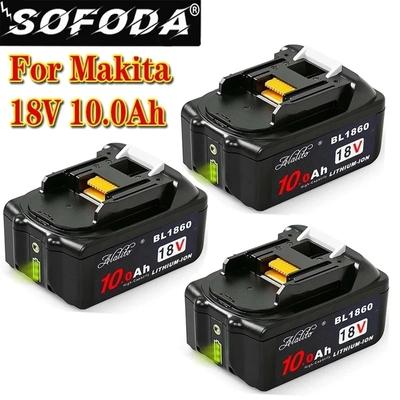 New Bl1860 Rechargeable Battery 18v 10000mah Lithium Ion For Makita 18v Battery Bl1840 Bl1850 Bl1830 Bl1860b Lxt 400