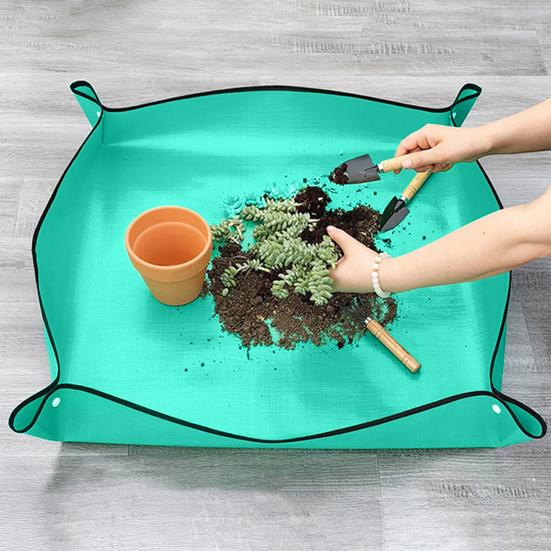 Indoor Plant Repotting Mat for Transplanting & Potting Soil Mess Control Portable Potting Tray Succulent Plant Mat Indoor Gardening Tools