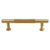 French Style Brass Cabinet Handle with Line Pattern for Wardrobe, Closet, and Drawer