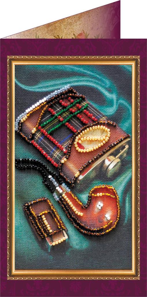 Bead Embroidery Kit Abris Art Postcard Congratulations 140x84mm