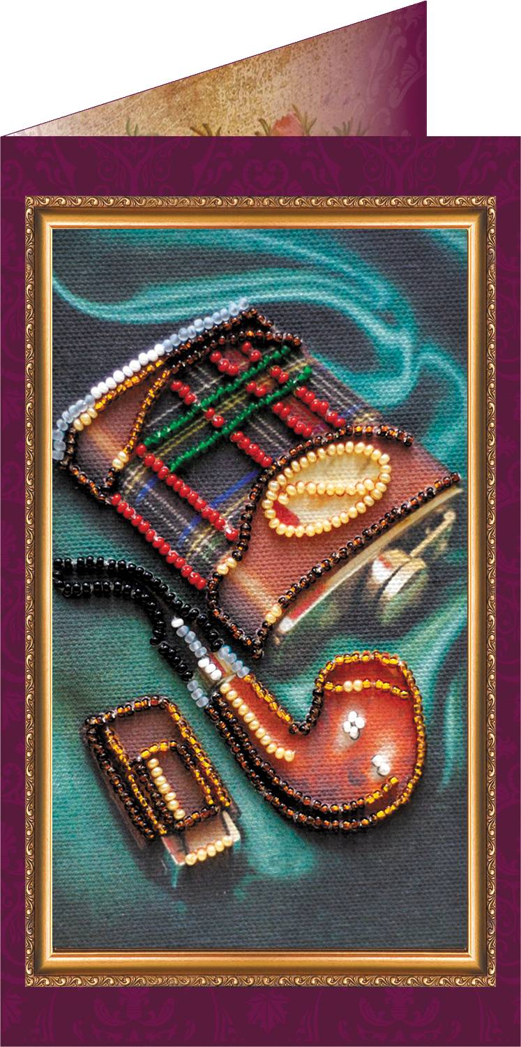 

Набір для вишивання бісером Абріс Арт Вітальна листівка Вітаю 140x84mm size-8 140x84mm