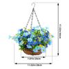 Artificial Hanging Flowers In Basket Ornament Flower Centerpieces Hanging Plant Chain Flower Pot for Lawn Yard Garden Patio