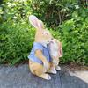 Cute Creative Garden Rabbit Decoration Living Room Decoration Resin Crafts Garden Decoration Home Accessories