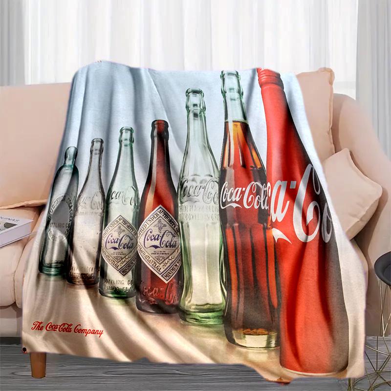 Cocacola Vintage Bottle Blanket Soft Comfortable All Seasons Perfect Sofa Office Naps Blanket Gift Idea Birthday Present Christmas Gift