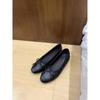 Flat bottom round head shallow mouth single shoes women's spring and summer new bow Korean women's evening ballet shoes